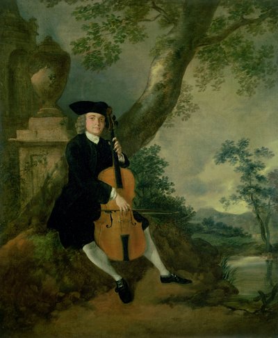 The Rev. John Chafy Playing a Cello by Thomas Gainsborough